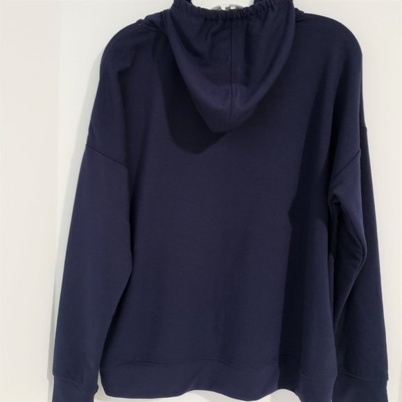 Soft NWT Rae Dunn Navy Beach Hoodie, Small - Picture 2 of 6